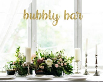 Bubbly Bar | Bubbly Bar Banner | Bridal Shower Banner | Bubbly Bar Sign | Bubbly Bar Bridal Shower | Mimosa Bar Bridal Shower | Bubbly Bar