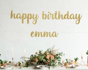 Happy Birthday Banner | Happy Birthday Name Banner | Custom Name Birthday Banner | Birthday Name Sign | Happy Birthday Sign | Birthday Sign