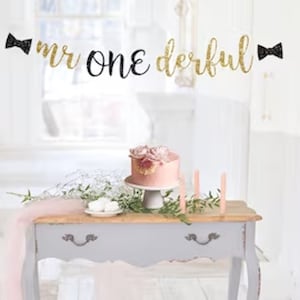 Mr Onederful Banner, Mr ONE derful Banner, ONEderful Banner, ONEderful, First Birthday Decorations