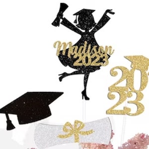 2024 Graduation Cap, Tassel, Certificate Bundle, Cake Topper