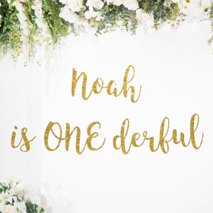 Mr Onederful Banner, Miss Onederful, Onederful Birthday, First Birthday Banner, Miss Onederful Birthday, custom name birthday banner