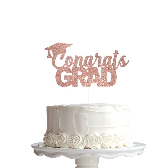 Class Of 2025 Glitter Cake Topper - Silver 'You Did It' Graduation Decor For High School Or College - View #9