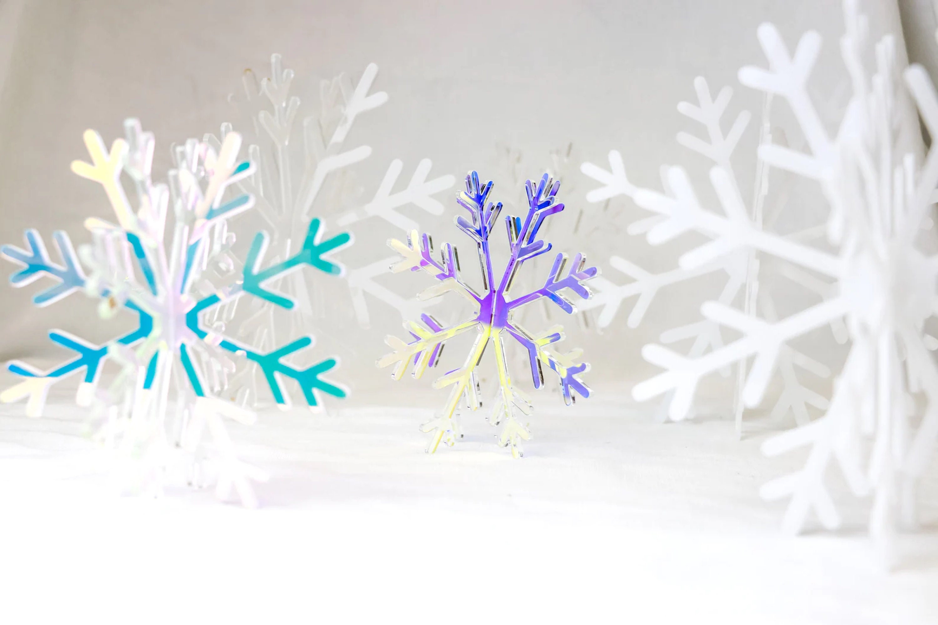 18Pcs 3D Hanging Christmas Snowflake Decorations, Nepal