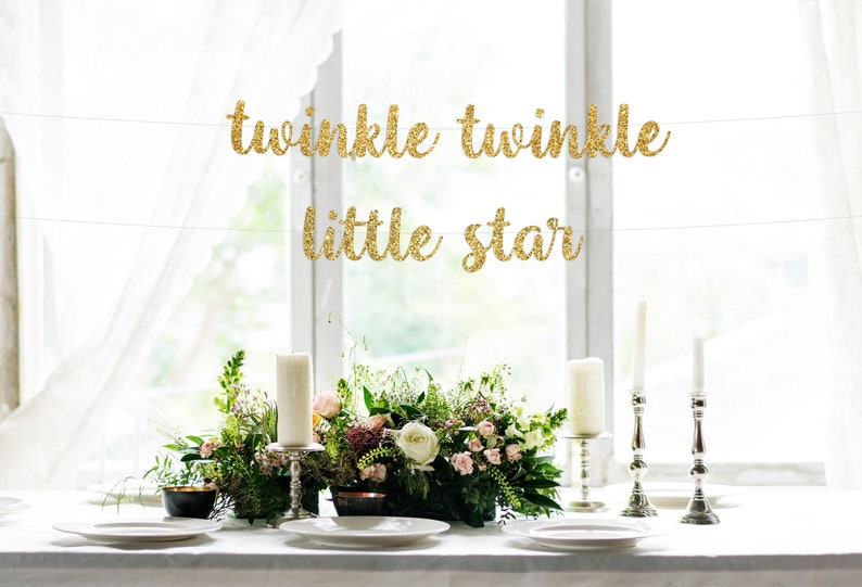 Twinkle Twinkle Banner Twinkle Twinkle Baby Shower Baby Shower