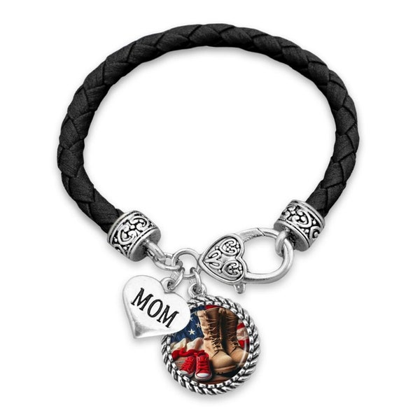 Marine Corps, Army, Navy, US Marine, Military Bracelet/Jewelry.  Boot and Baby Bracelets