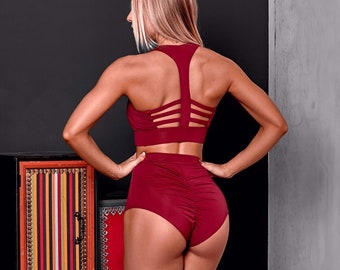 cheerleading pole clothes pole dance shorts pole dance clothing pole dance outfit Pole Dance wear Pole wear Sunset Pole Dance Set