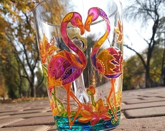 Flamingo mug Flamingo couples bird Unique coffee mug Gift tea mug