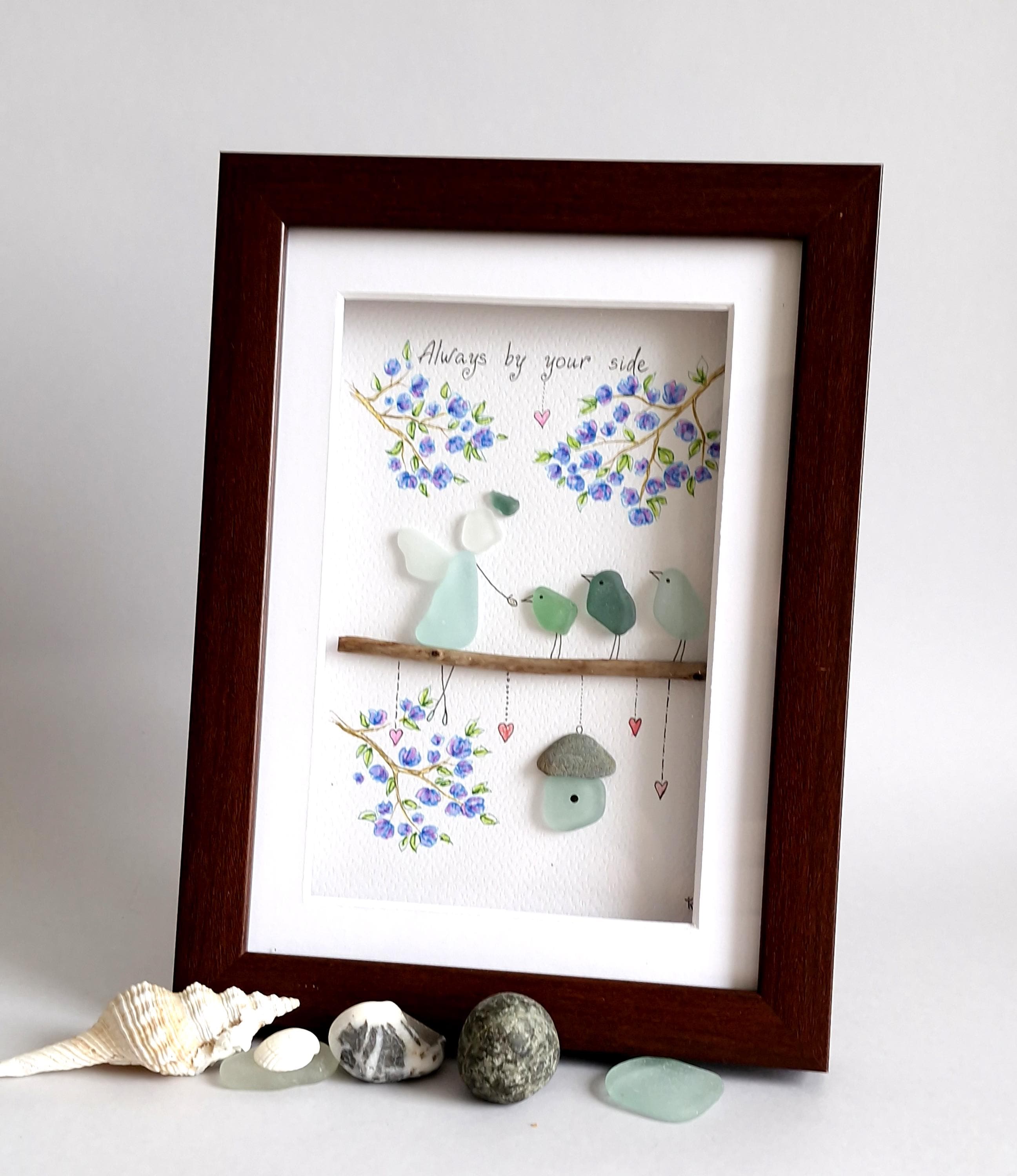 『Wish of an Angel.*』シーグラスアート Sea Glass Angel - Etsy
