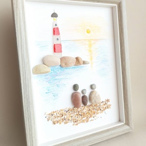 Sea Glass Lighthouse Hand Made Sea Glass Lighthouse - Etsy