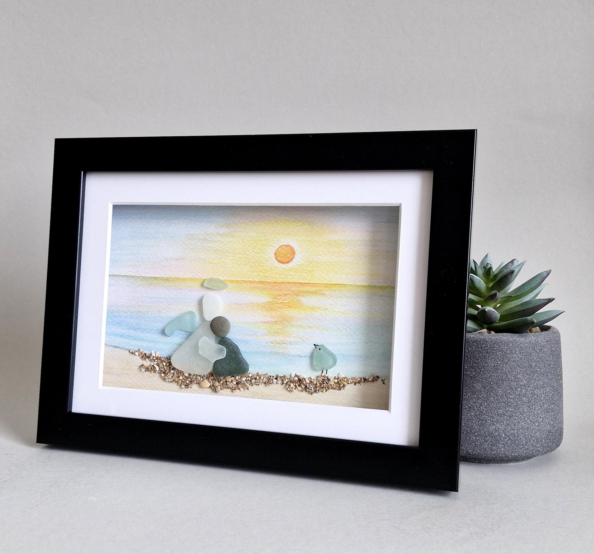 天然石seaglass art ✴︎ゆめのまち Sea Glass Angel, Sea Glass Art, Handmade, Angel Lover Gift, Always