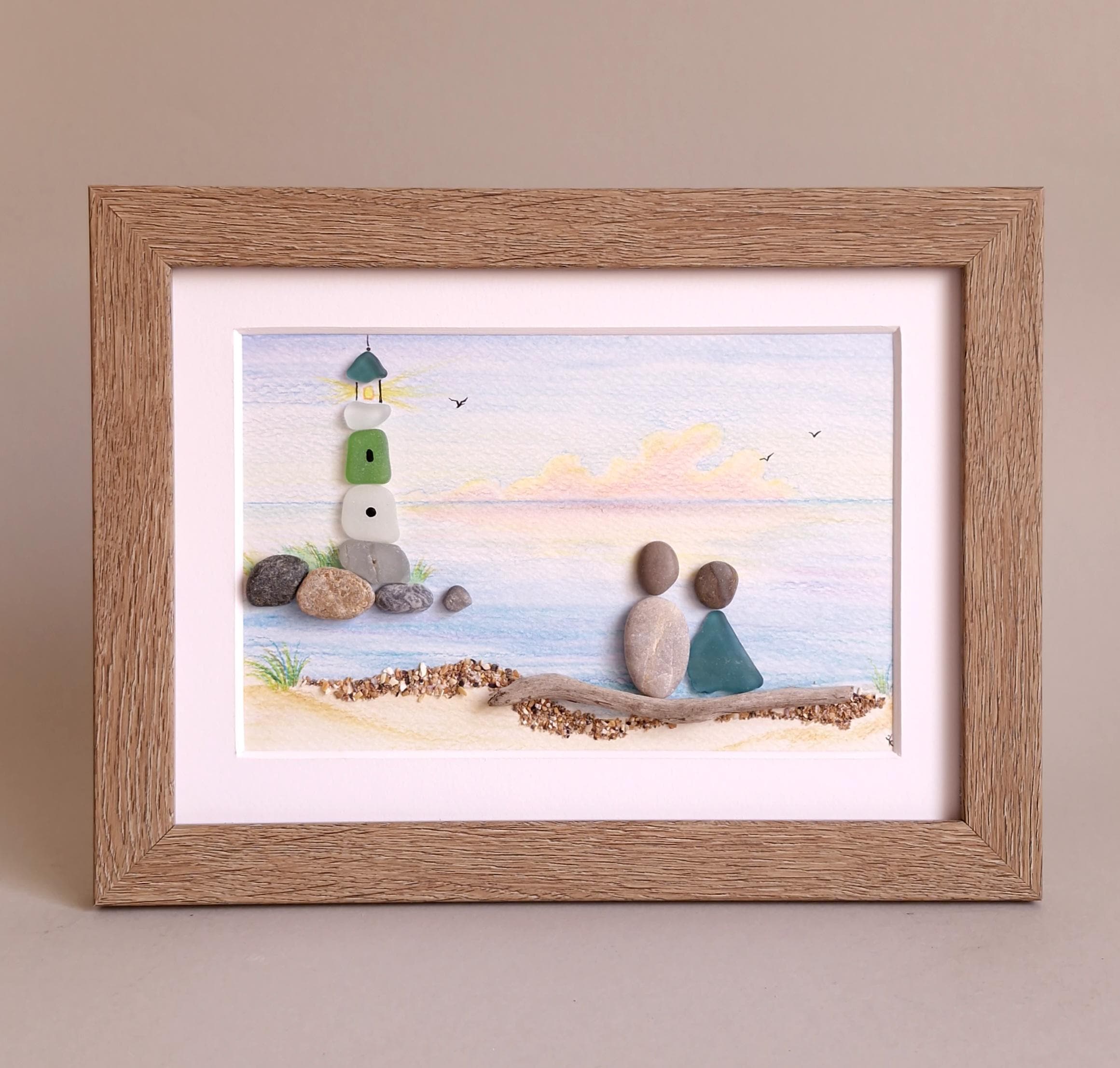 天然石seaglass art ✴︎ゆめのまち Sea Glass Angel, Sea Glass Art, Pebble Art, Angel Lover Gift