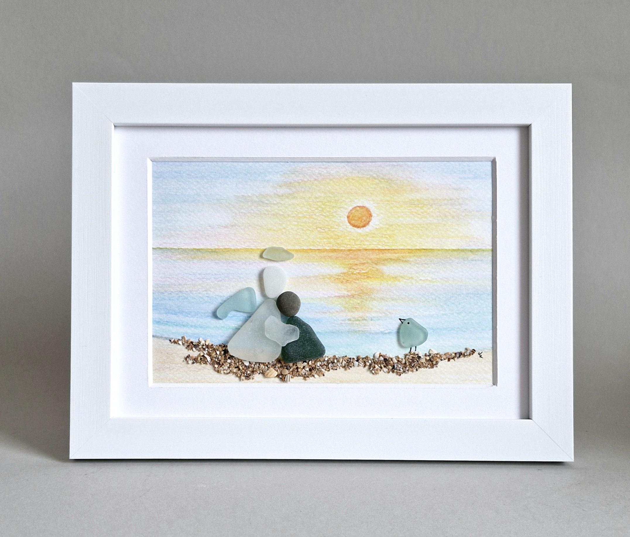 天然石seaglass art ✴︎ゆめのまち Sea Glass Angel, Sea Glass Art, Handmade, Angel Lover Gift, Always