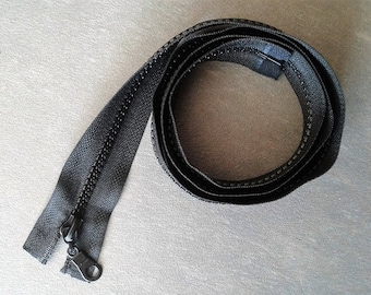 Black zip 90 cm separable plastic