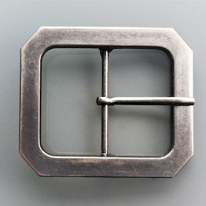 Octagonal metal belt buckle passage of 3.8 cm