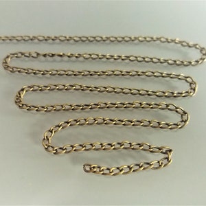 Oval link chain 3 X 2 mm bronze color
