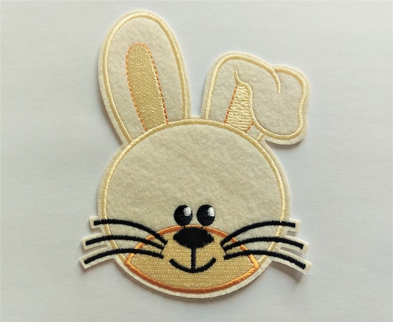 Iron on Rabbit Badge Iron on Rabbit Badge