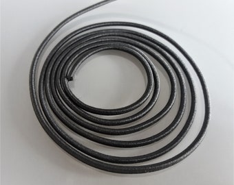 Black elastic cord diameter 3 mm