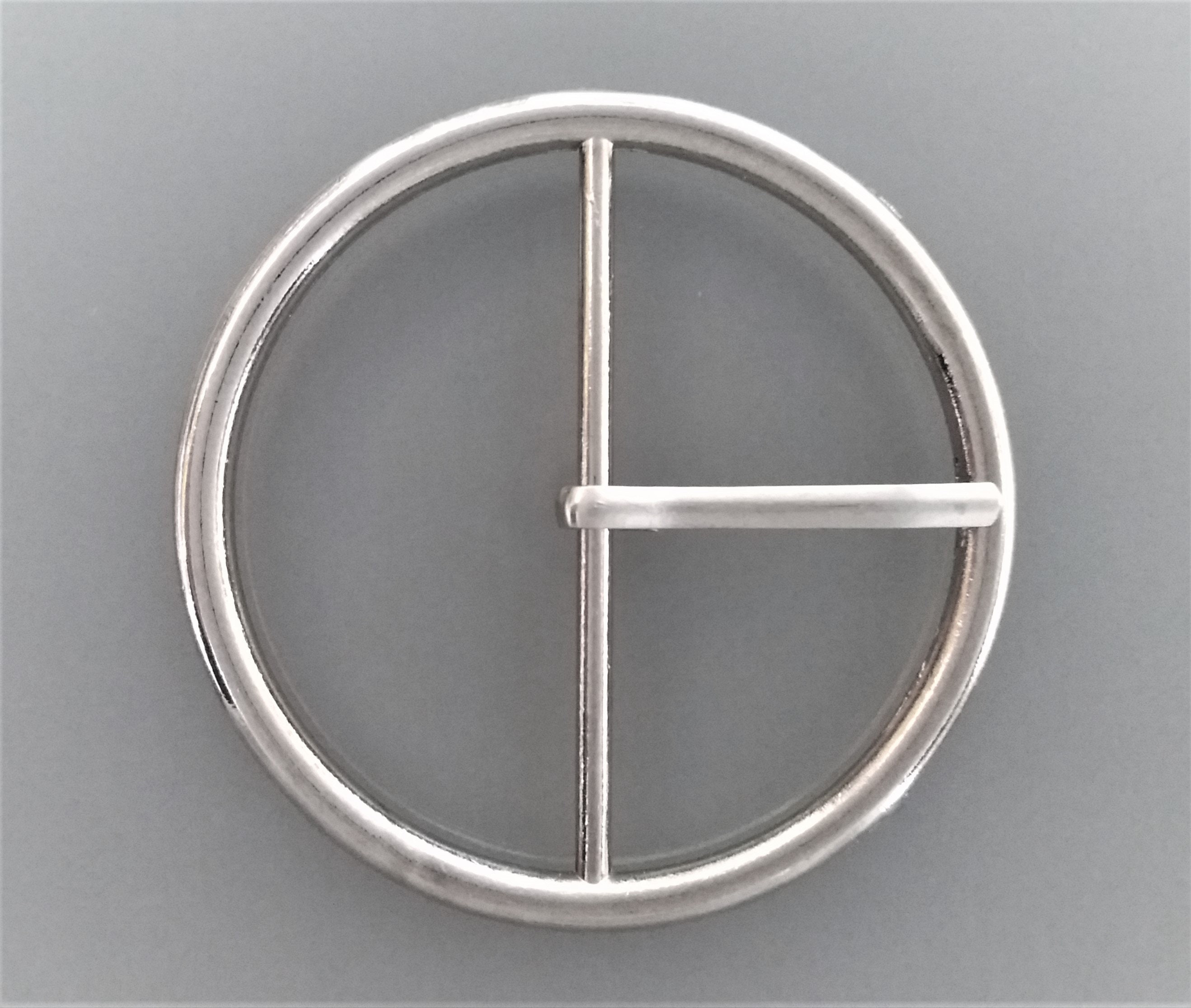 Round Belt Buckle Silver Color Passage of 5 Cm -  Canada