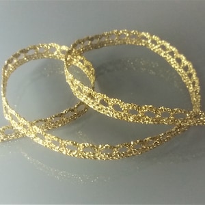 1 m 50 de dentelle coloris or largeur 8 mm