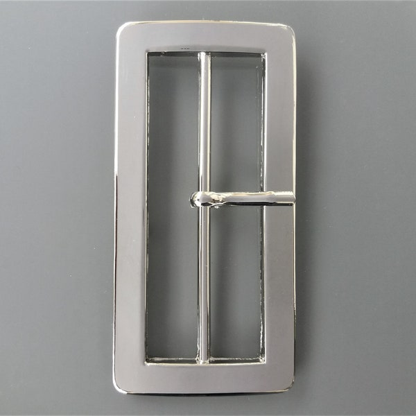 Belt buckle silver color passage of 6,2 cm