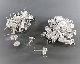 Set of 60 stems holders for silver color earrings