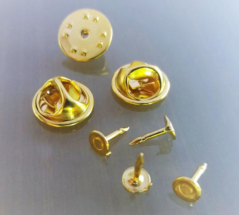 20 pins gold color metal supports image 2