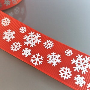 Grana grande 22 mm rosso argento fiocco di neve modello