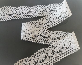 White cotton lace width 3,5 cm