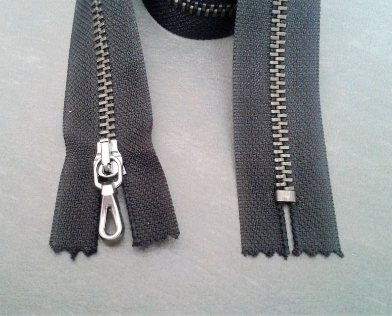 42 Max 89% OFF cm non detachable Manufacturer OFFicial shop black zipper metal
