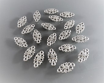 20 länkar, 16 mm, silverfärgad metall