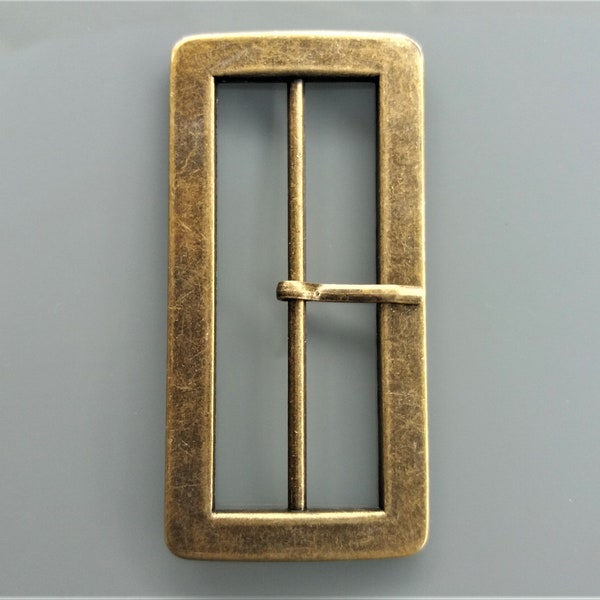 Boucle de ceinture coloris bronze passage de 6,2 cm