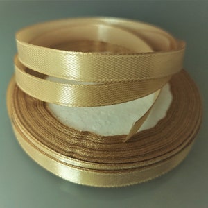 DINDOSAL gold Ribbon 1 Inch Satin Ribbon gold graduation Decoration Ribbon  Silk Ribbon for gift Wrapping Leis Making crafts Wedd
