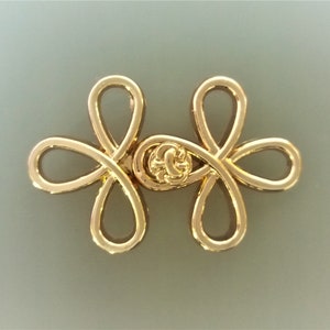 38 mm metal clip, gold color