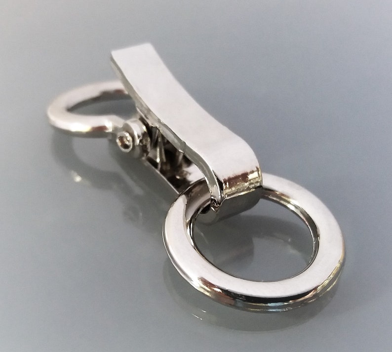 Carabiner Clip 58 Cm Metal Color Silver Etsy