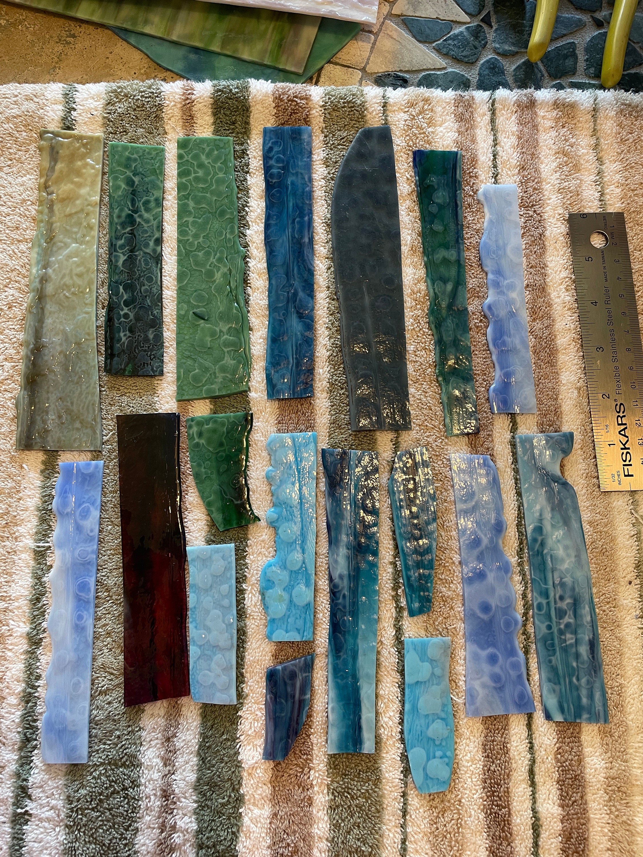 Stained Glass Supplies Glass scrap Etsy