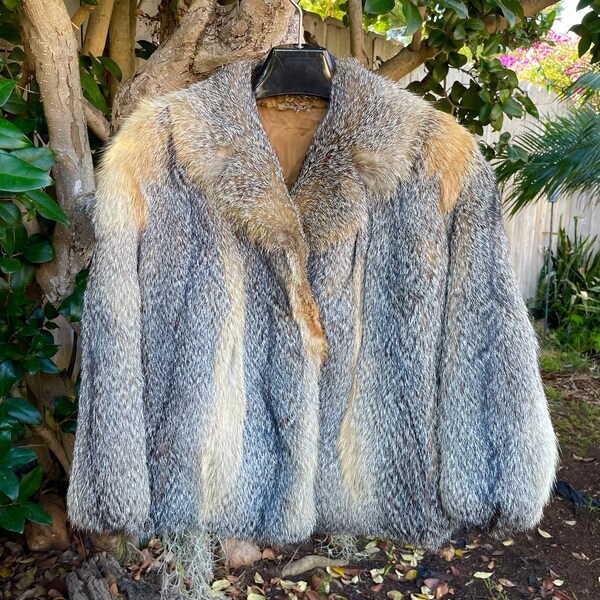 Prairie Fox Fur Bolero Jacket From Germany No Monogram Medium