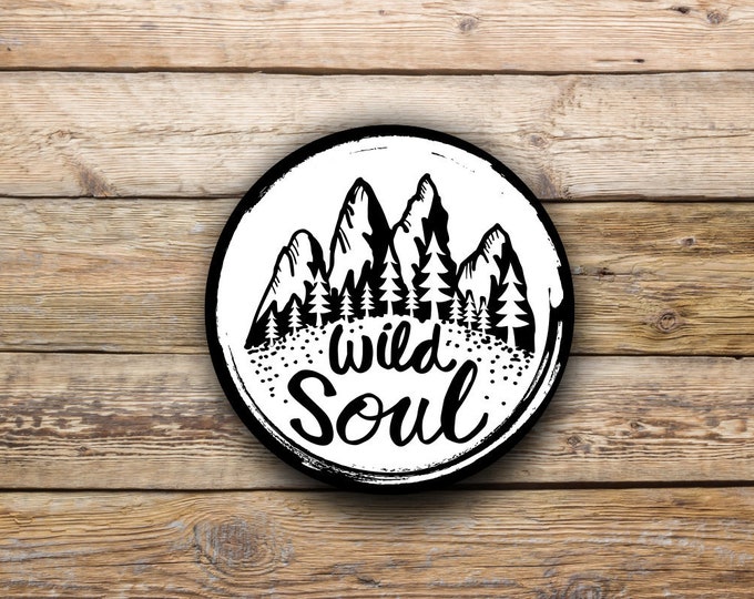 Wild Soul Vinyl Sticker for Auto Cars Trucks Macbook Tumblers Windows and Laptops