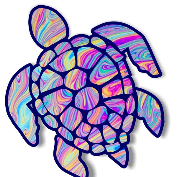 Sea Turtle 3"  sticker for cell phones, cars, trucks laptops  stick to any smooth surface