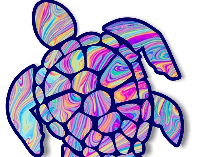 Sea Turtle 3"  sticker for cell phones, cars, trucks laptops  stick to any smooth surface