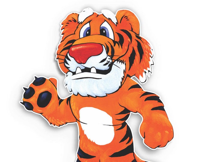 Tiger Cartoon Sticker for car truck laptop or any smooth surface  ***Free Shipping***