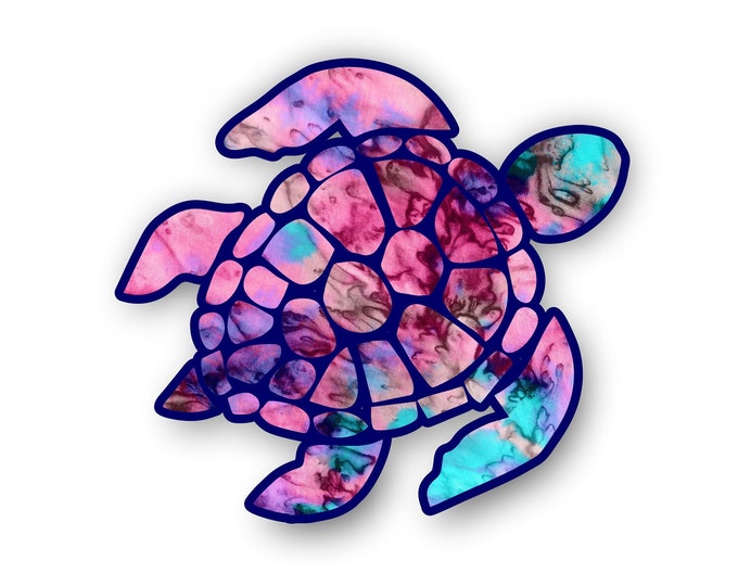 Sea Turtle 3"  sticker for cell phones, cars, trucks laptops  stick to any smooth surface