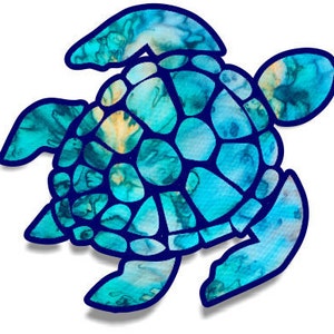 Lilly Inspired Sea Turtle Decal | Yeti Decal | Lilly Car Decal | Rtic Decal | Turtle Decal | Car Decal | Beach Decal | Sea Decal
