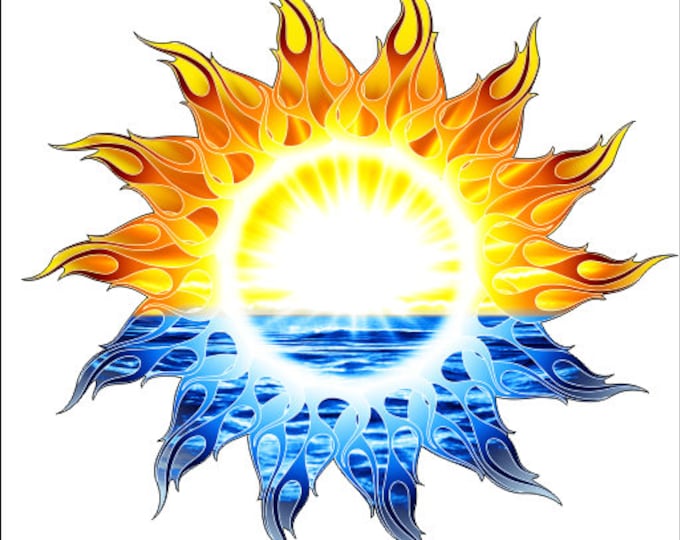 Tribal Sun Sticker for car truck laptop or any smooth surface  ***Free Shipping***