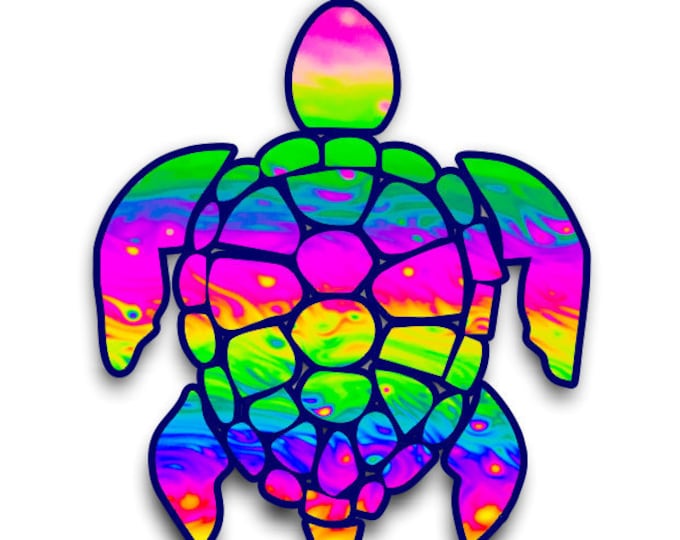 Sea Turtle 3"  sticker for cell phones, cars, trucks laptops  stick to any smooth surface