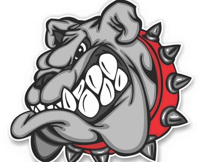 Bulldog Sticker Die Cut Decal Bumper Sticker For Laptops Cars Trucks Windows Etc.