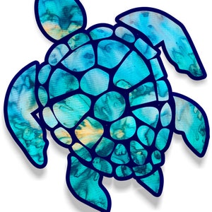 Sea Turtle 3"  sticker for cell phones, cars, trucks laptops  stick to any smooth surface