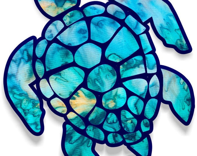 Sea Turtle 3"  sticker for cell phones, cars, trucks laptops  stick to any smooth surface