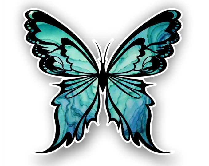 Blue Butterfly sticker / decal**Free Shipping**