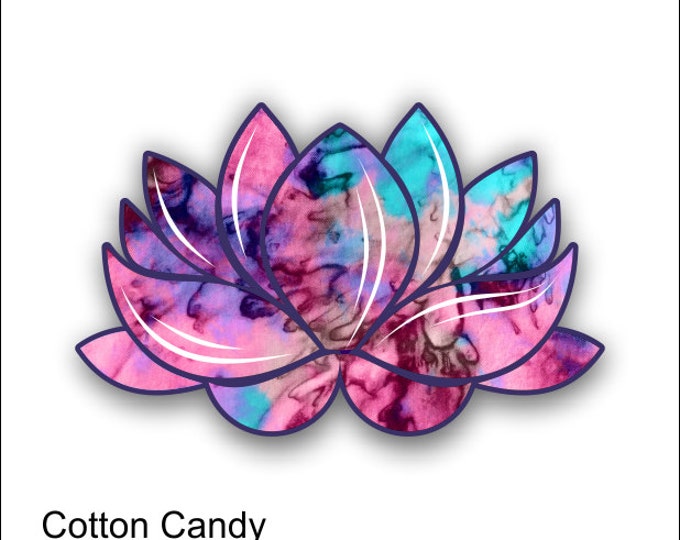 lotus flower cotton candy sticker / decal **Free Shipping**