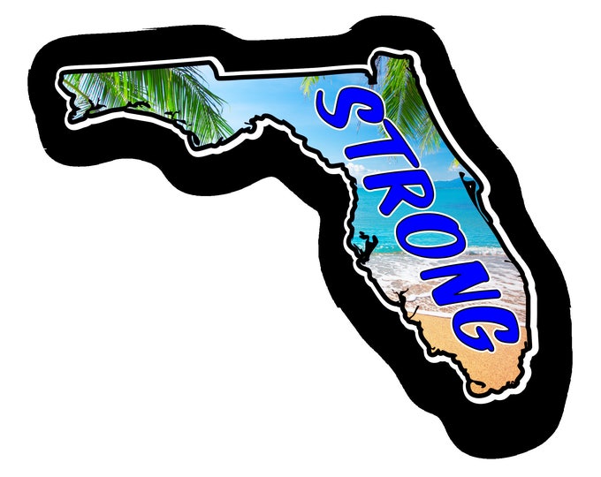 Florida Strong Car Truck Bumper Custom Print Sticker Vinyl Decal Graphic  FREE SHIPPING